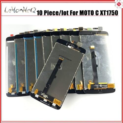 10 Piece/lot 5.0" LCD Screen For Motorola Moto C XT1750 XT1755 Xt1754 LCD Display Digitizer Screen Assembly For Moto C display
