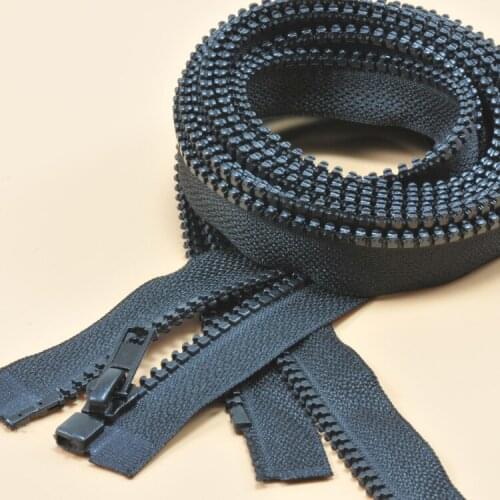 10pcs/lot 80/90/100m 5# Black Resin Zipper Down Jacket /Overcoat Zipper Open end Zipper Clothing Accessories