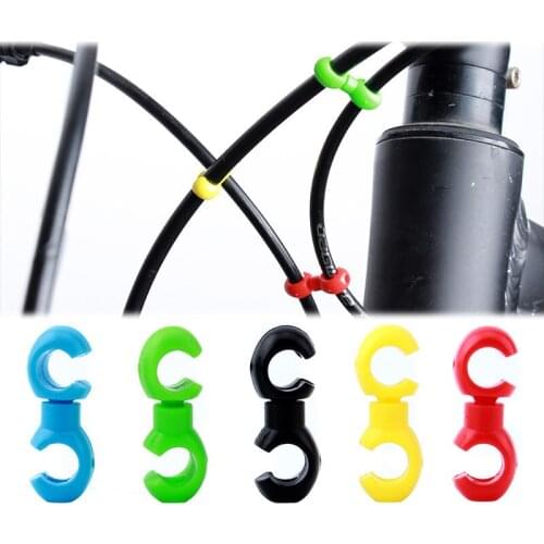 10PCS Brake Cable Housing Sets Pipe Line Deduction Handcuffs Form Clips Tubing Buckle MTB Road Bike Equipment Accessorie