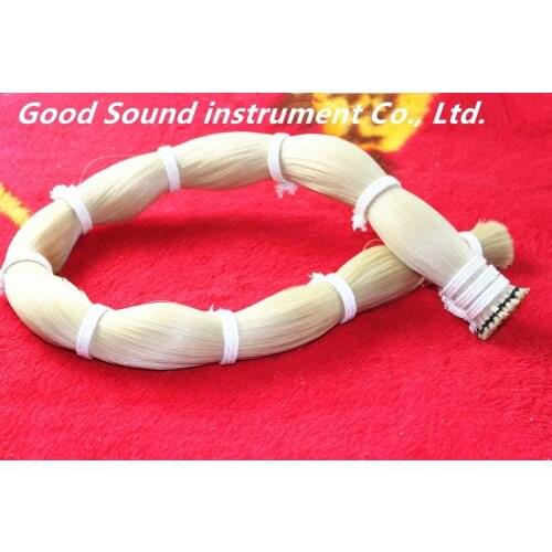 250g Horse Hair AAA+ white Horse hair Bow Parts Mongolian Stallions 80-85cm