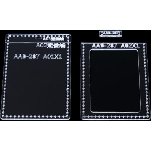 3pc Transparent Acrylic Card Bag Wallet Clutch Bag Template Set DIY Craft