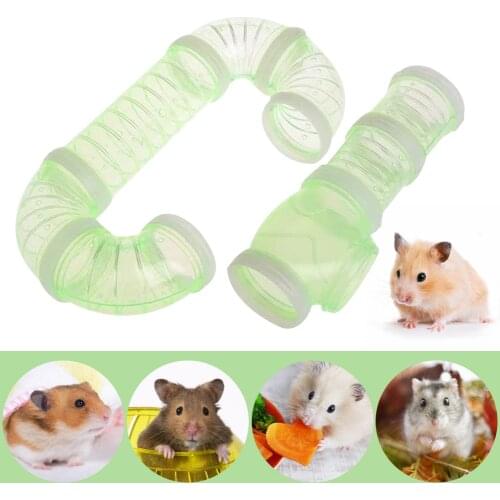 8Pcs Hamster Tunnel DIY Assembly Pipe Set External Small Pet Sport Pipeline Toy for Hamster Training Playing Tool Hamster Supply