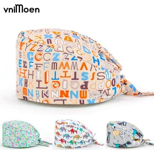 Vnimoen Women Men infermiera accessories Cap Chef medici infermiera Cotton Adjustable Sweatband Hotel staff Cooker Work Caps