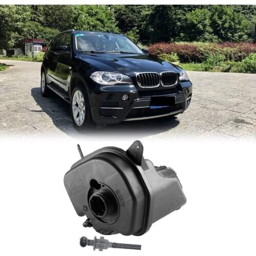 Car Coolant Overflow Bottle Expansion Tank Reservoir W /Sensor For-BMW E70 E71 X5 X6 17137552546