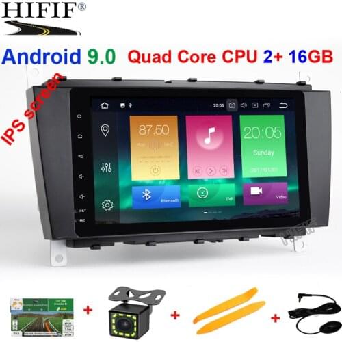 2 Din Car Radio GPS Android 9.0 Car Multimedia Player For Mercedes Benz C-Classs CLC W203 CLK W209 C200 C230 C220 C320 C350 4G