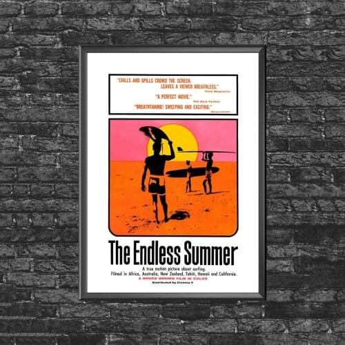 The Endless Summer - 60s Surf Movie Poster Canvas Art Print Wall Painting Home Decoration (No Frame)