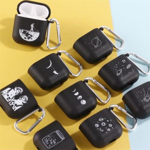 Earth Starry Sky Earth Bluetooth Earphone Case For Airpods Cases PC Case For AirPods 1 2 Earphone Cover For Apple Air Pods Case