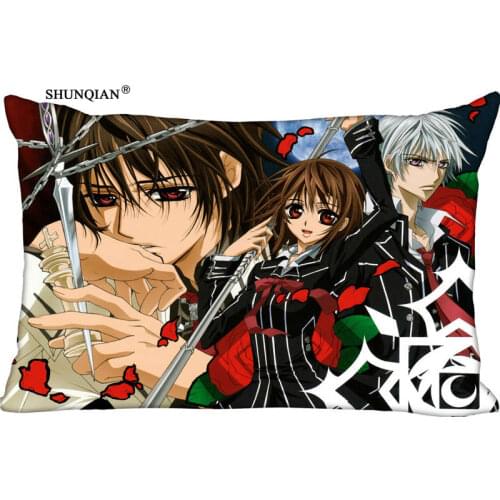 Vampire Knight Rectangle Pillow Cover Size 45x35cm (one side) Print Custom Zipper Polyester Cotton Pillowcase