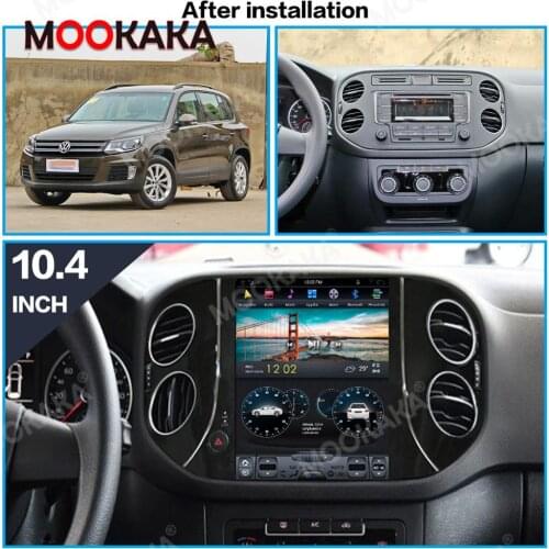 Tesla Screen Android PX6 For Volkswagen/VW Tiguan 2010-2016 Car Multimedia Radio Stereo Player GPS Navigation Head unit Carplay