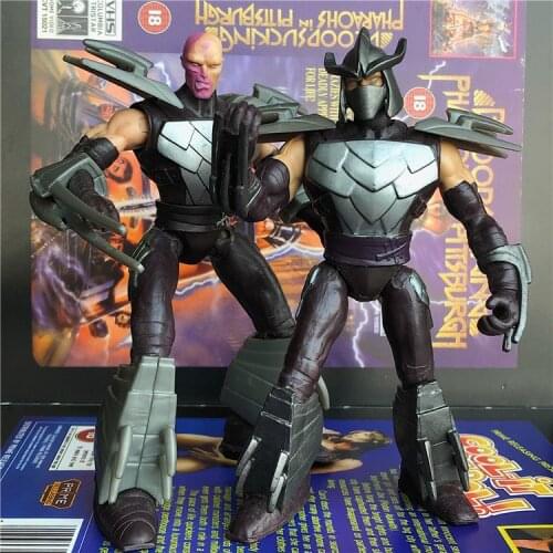 The sewer turtles anime action figure prefect quality Shredder April o'neil Krang handmade toys for children