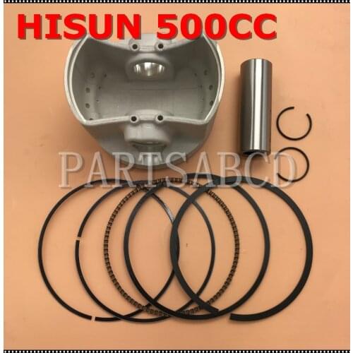 HISUN 500CC HS500 ATV Piston Set with Ring Clips and Pin