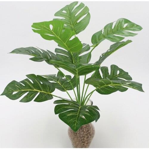 Artificial Plants Tropical Monstera Palm Leaves Simulation Leaf Party Garden
