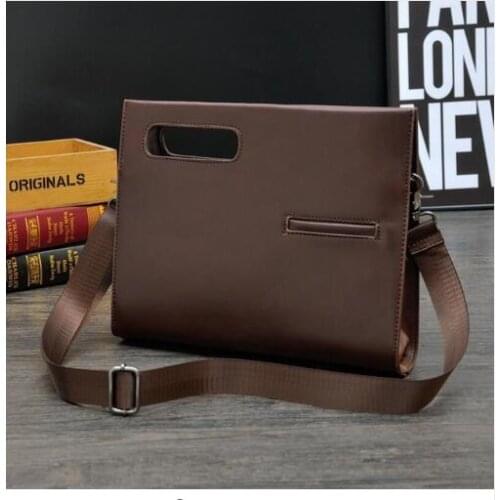 Creative Fashion Business Men Briefcase Casual Travel Bag PU Leather Man Shoulder Bag New Brand bolsa maleta