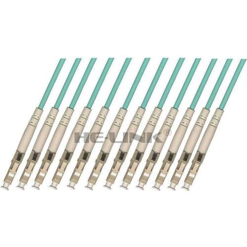LODFIBER 10M LC-LC Outdoor Armored 10G OM3 MM 12 Strands Fiber Optic Cable Patch Cord