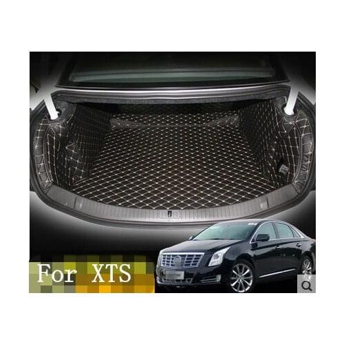 Best carpets! Special car trunk cargo liner mats for Cadillac XTS 2017-2013 waterproof boot carpets for XTS 2015,Free shipping
