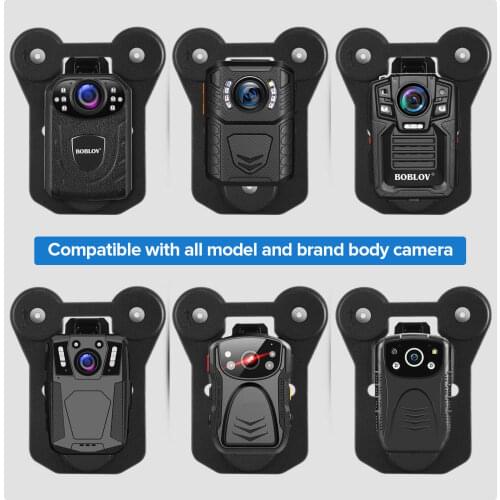 BOBLOV Magnetic Suction Back Clip Contains Magnets Inside and Outside with Strong Suction for KJ21 HD66-02 N9 T5 Police camera