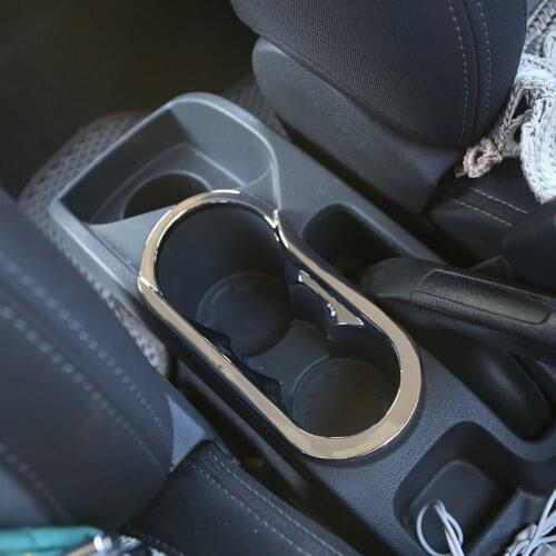 My Good Car ABS Chrome Water Cup Decoration Trim Sticker For Ford Ecosport LHD 2012 2013 2014 2015 2016 Accessories