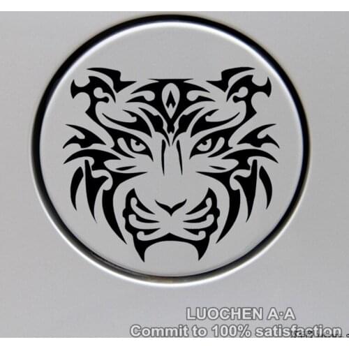 Tigers Head Totems Car Stickers Creative Decoration Decals For Fuel Tank Cap Laptop Tablet Vinyls Auto Tuning Styling D10