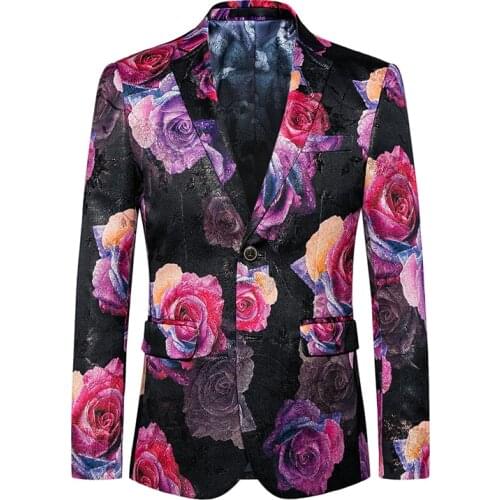 New Men Blazer High Quality printing Blazer Club Apparel Men Formal Wedding Prom Blazer Men Slim Costume Homme Plus Size 5XL 6XL