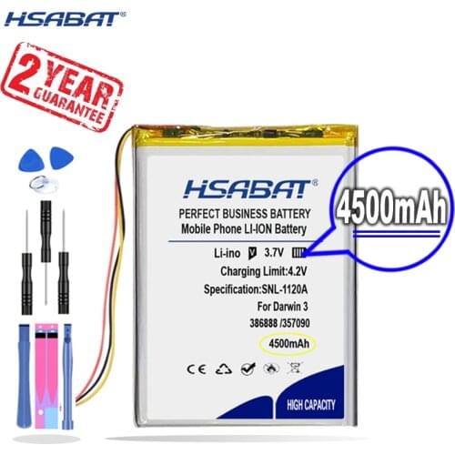 New Arrival [ HSABAT ] 4500mAh 386888 Replacement Battery for book Onyx Buks James Cook Boox E-Book Onyx Darwin 4