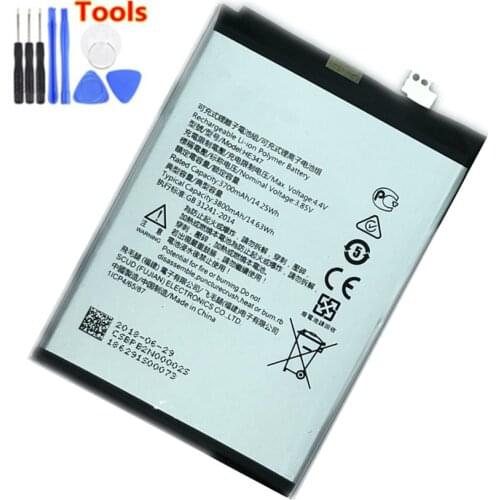 Original HE347 3800mAh Battery For Nokia 7 Nokia7 Plus N7P N 7P TA-1046 TA-1055 HE 347 Batteries Bateria + Free Tools