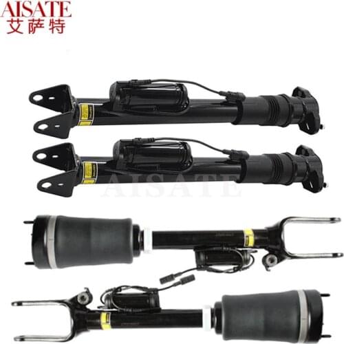 Pair Front Rear Pneumatic Suspension Strut air ride Shock With ADS For Mercedes Benz W164 X164 ML GL Class 1643206013 1643202031