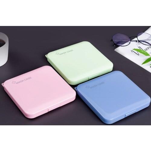 Portable Disposable Mask Storage Box Dust Moisture Proof Container Household Transparent Plastic Medicine Box Mask Storage Box