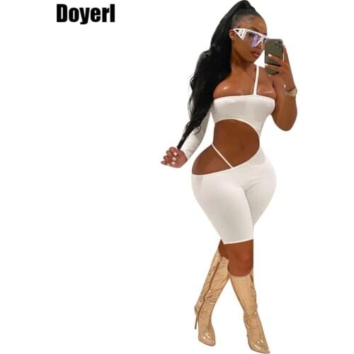 Sexy Jumpsuit Women Party Clubwear Club Outfits Bodycon Rompers Playsuits Summer Shorts Overalls for Women Combinaison Femme