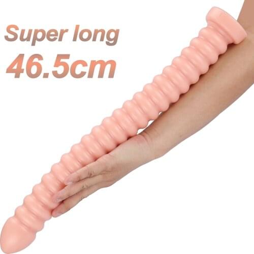 Super Long Dildo Whip Huge Butt Plug Erotic Adult Sex Toys For Women Men Anus Dilator Anal Plug Expander Male Prostate Massager