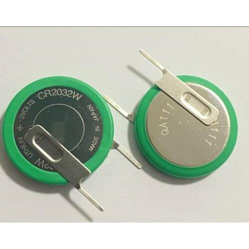 2PCS JAPAN CR2032W tire pressure battery CR2032/1VS1 original imported CR2032HR high temperature resistant 3V button
