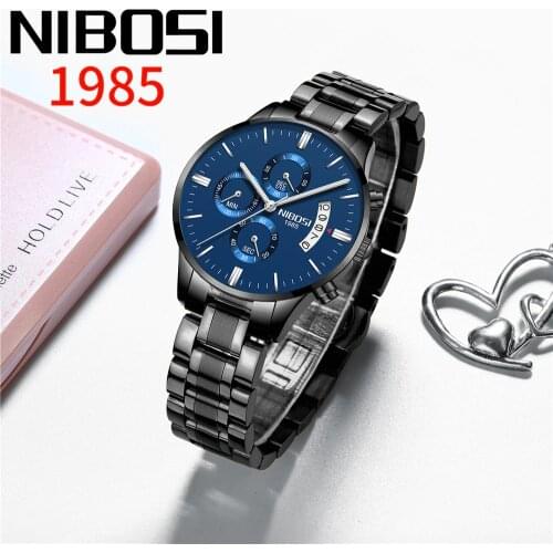 NIBOSI 2309 Women Watch Ladies Creative Personality Quartz Watch Top Brand Luxury Women Beautiful Gold Clock Relogio Feminino