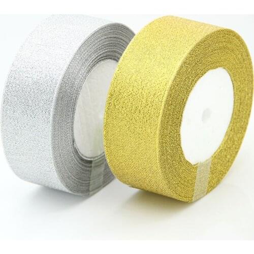 3CM Gold/Silver Onion Belt Ribbon 25 yards Wedding Party Decoration Crafts Gift Wrapping tape Apparel Sewing Fabric DIY Material