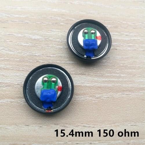1 Pair 15.4mm 150ohm Flat Head Earbuds Speaker High Impedance Speaker Unit Diy MX500 Driver Unit Earphone Speaker Accessories