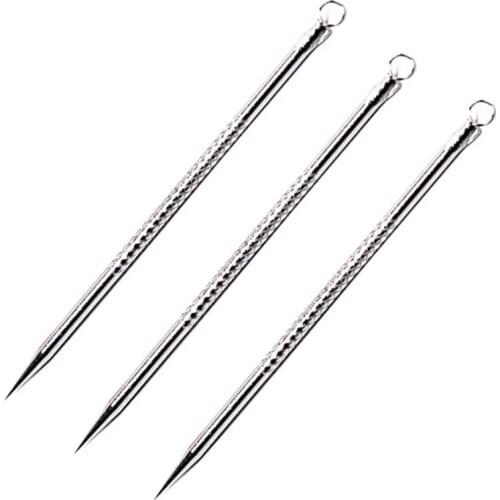 1pcs Silver Blackhead Comedone Acne Blemish Extractor Remover Cosmetic Tool Stainless Needles Remove Tool