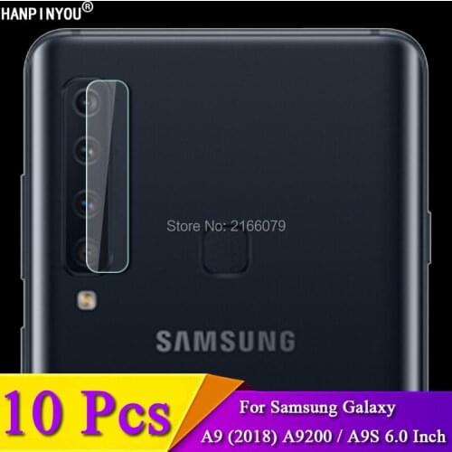 10 Pcs For Samsung Galaxy A9 (2018) A9200 / A9s 6.3" Rear Camera Lens Protective Protector Cover Soft Tempered Glass Film Guard