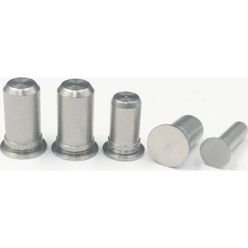 10pcs M3 stainless steel Riveting locating pin TPS Guide pins Flat positioning Pressure riveting 6-16mm length