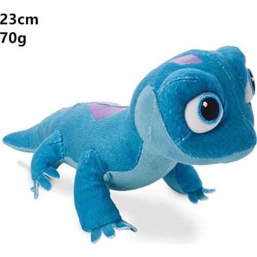 Disney Frozen 2 Princess Elsa Anna Fire Lizard Fever Fire Elves Olaf Bruni Figurine Chameleon Kids Cartoon Stuffed Plush Toys