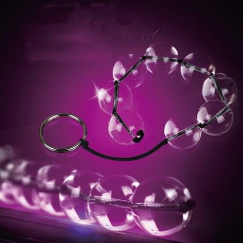 3cm balls Crystal Butt Plug Sex Toys for women Glass Anal Beads Big men gay,Anus G Spot Stimulator Adult Erotic Products