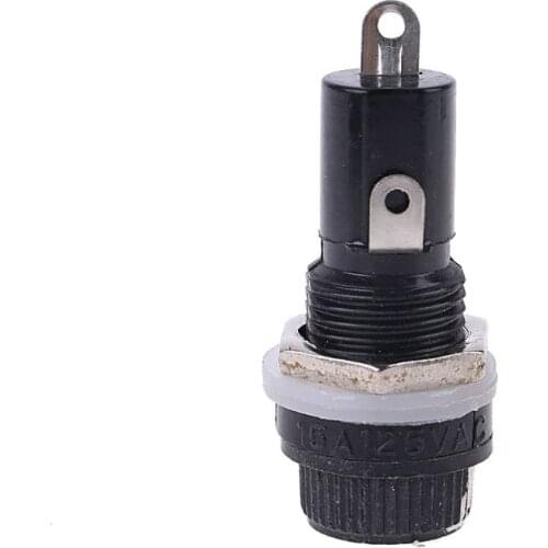 5pcs 10A Chassis Panel Mount Fuse Holder Socket for 5*20 Glass Fuses 250V