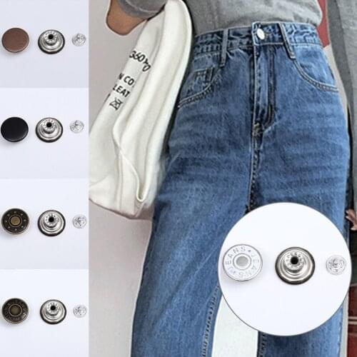DIY Accessories Jeans Button Metal Button Denim Coat Button Round I-Button Wholesale Sewing Free Button