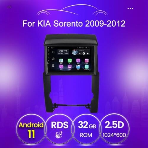 2 Din Android 11 GPS 2G+32G Car Radio Multimidia Video Player For Kia Sorento 2009 2010-2012 Auto Stereo Mirror Link No 2din dvd