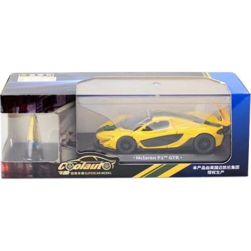 COOLAUTO/1:43 Scale/Diecast Toy Model/McLaren P1 GTR Racing Car/Educational Collection/Pull Back/Gift For Kid/Display Box