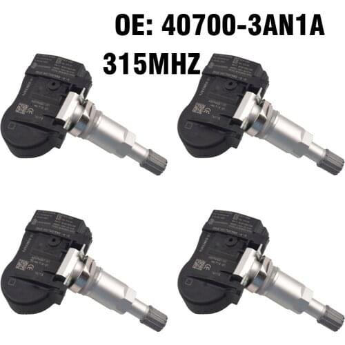 4PCS Car Tire Pressure Monitor Sensor TPMS 40700-3AN1A for Nissan Juke Cube Versa Leaf Sentra