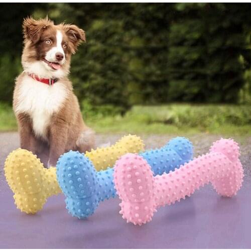 Dog Toy Ball Food Pet Dog ToysFunny Toothbrush Stick For Small Large Dogs Tooth Brush Bite Resistant Puppy Pet Chew Toys Rubber