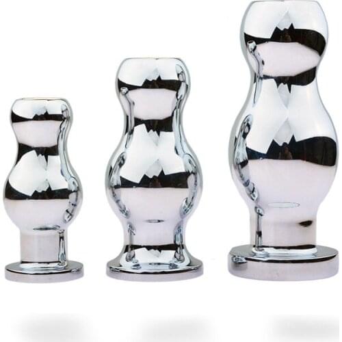 Sex Products Sex Toys Metal Anal Plug Enema Vaginal Flushing Hollow Anal Plug Anal Dilation Speculum