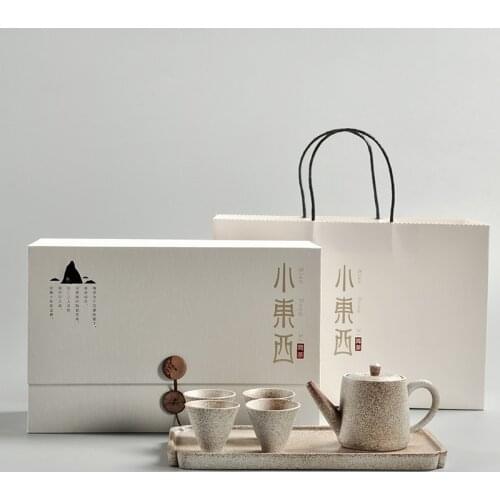 MCJ chinese tea set high end ceramic tea set chinese tea set tea travel tea pot and cup set kungfu tea set tea cup set of 7