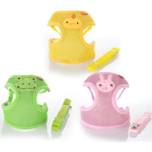 Pet Dog Harness Leash Set Large Puppy Cat Breathable Mesh Vest Walking Traction Rope for Small Dogs Cats Chihuahua Yorkie XS-L