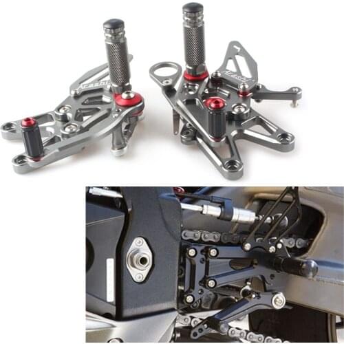Motorbike Adjustable Rear Set Footrests Foot Pegs Kit For BMW S1000RR 2009-2014 Spare Parts