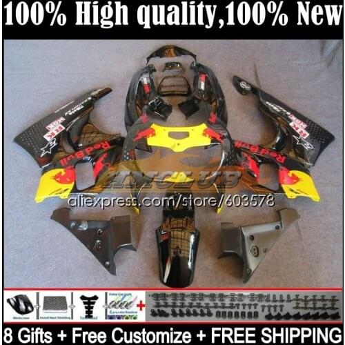 Body For HONDA CBR893RR CBR900RR CBR 893RR 1994 1995 1996 1997 31CL.56 CBR900 CBR893 CBR 893 RR 94 95 96 97 Fairing Yellow red