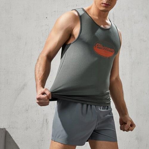 Singlet Men Tank Top Vest Gym Running Jogging Fitness Bodybuilding Weight-Lifting Basketball Sport Jersey Sleeveless Shirts